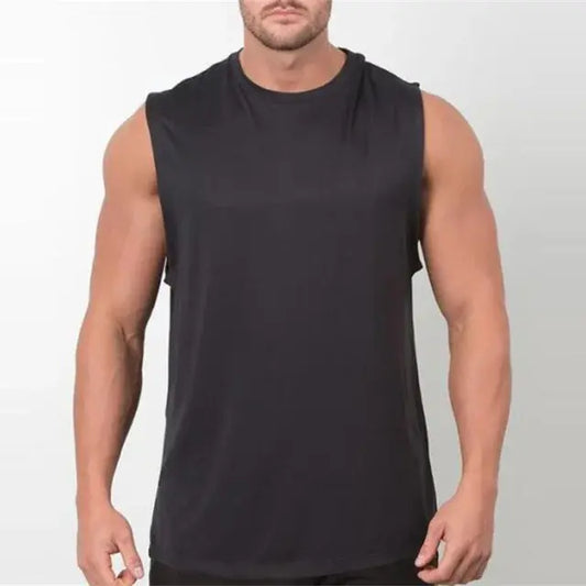 Men’s Tank – Plain Sleeveless Bodybuilding Top
